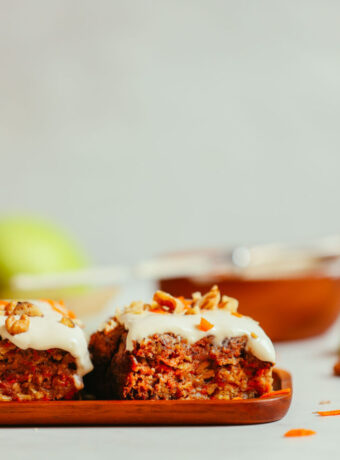 1-Bowl Carrot Apple Snack Cake (Vegan, GF) 12