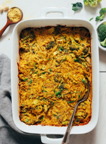 Cheesy Vegan Broccoli Hash Brown Bake2