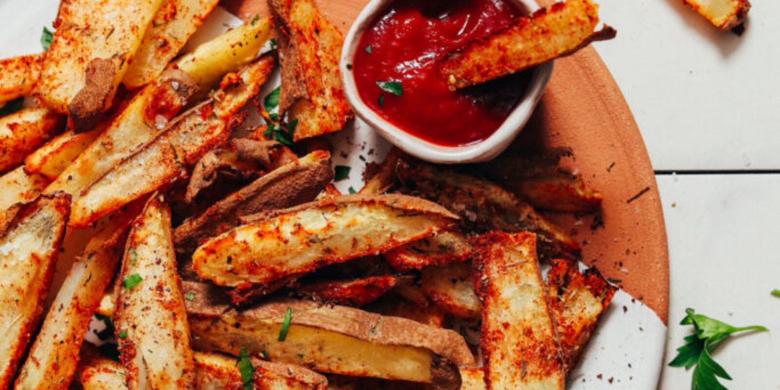 Crispy Cajun Baked Fries (Oil-Free!)54