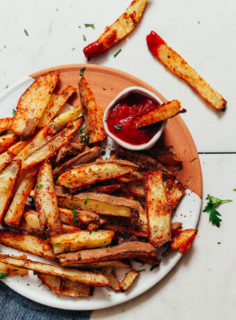 Crispy Cajun Baked Fries (Oil-Free!)54